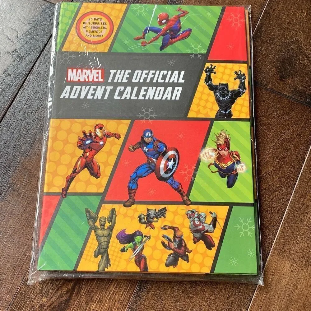 NIP Marvel hero’s Advent calendar Christmas‎ Spider-Man captain America